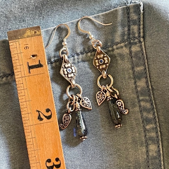 ARTISAN “Denim Blues Charm” - Dangle Earrings - Picture 5 of 7